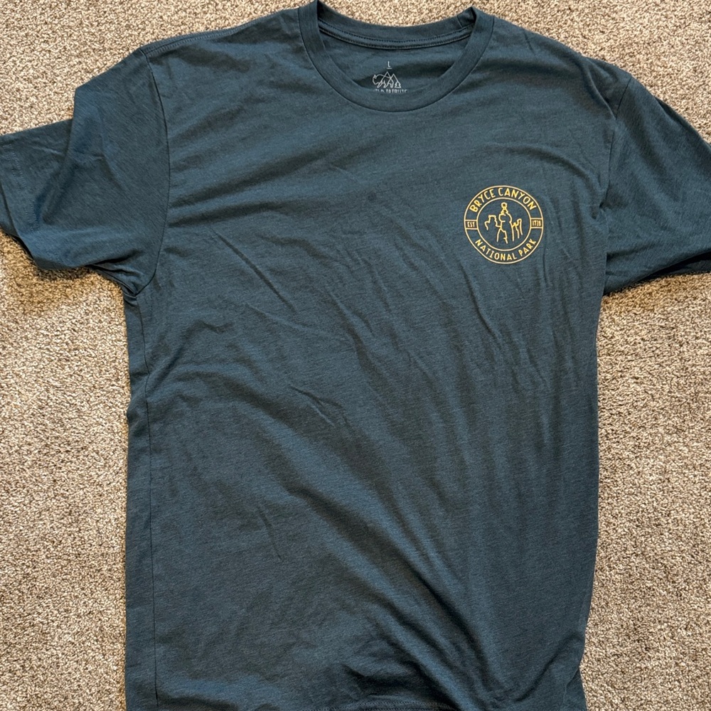 Men's Blue Graphic T-Shirt Bryce Canyon National Park Large